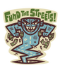 Cartoon character with 'Fund the Streets!' text on a beige background